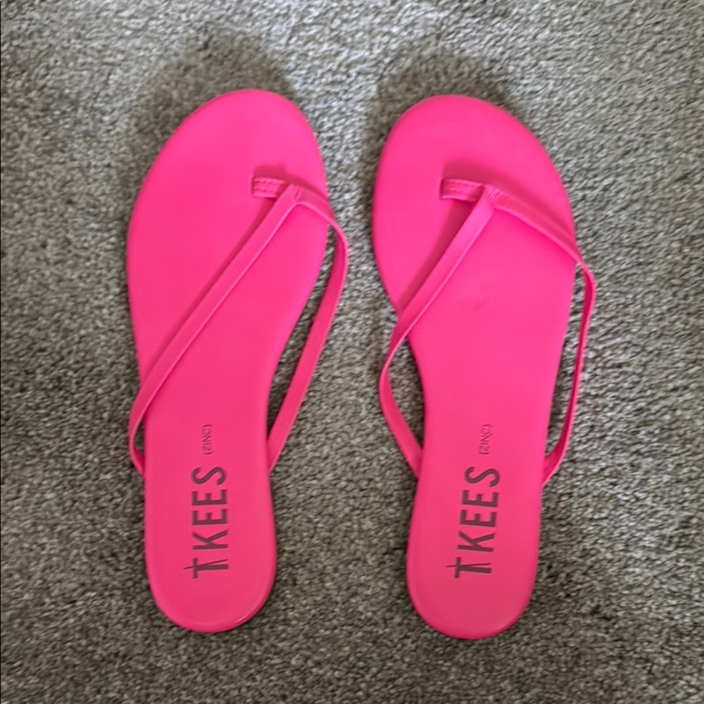 TKEES Pink Minimalist Sandals for Casual Wear